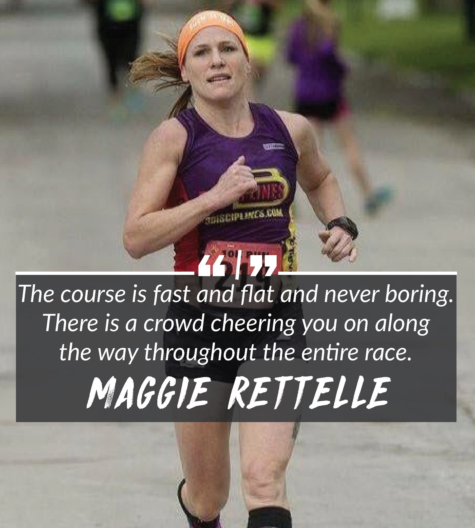 Competitive runner Maggie Rettelle has earned top honors in the 10K at the Dow RunWalk.