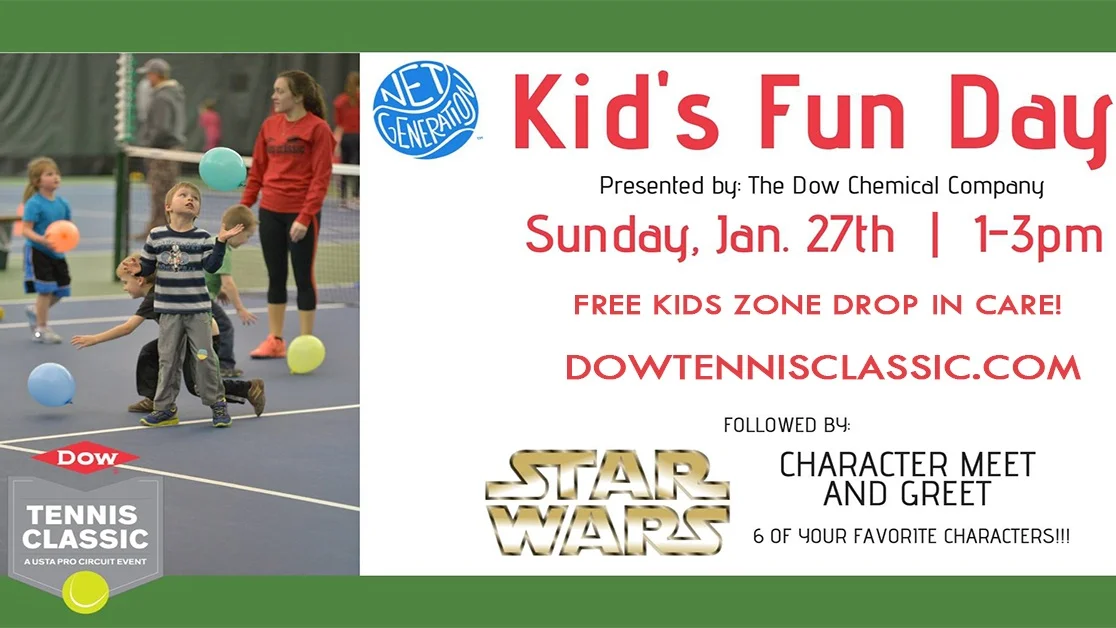 Dow Tennis Classic I Net Generation Kid's Fun Day!