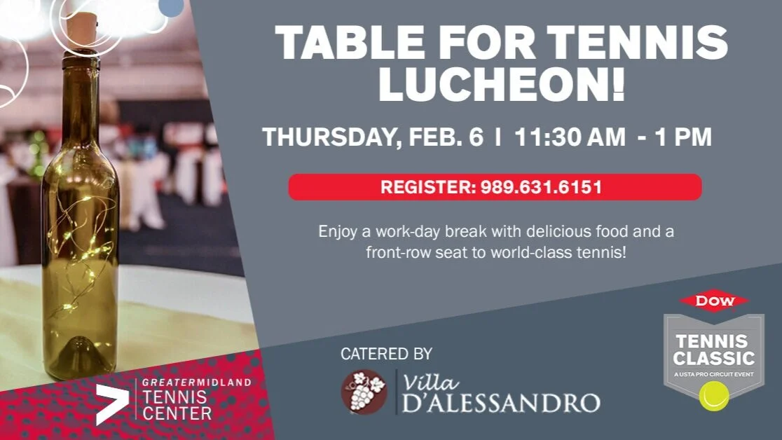 Table For Tennis Luncheon: Dow Tennis Classic