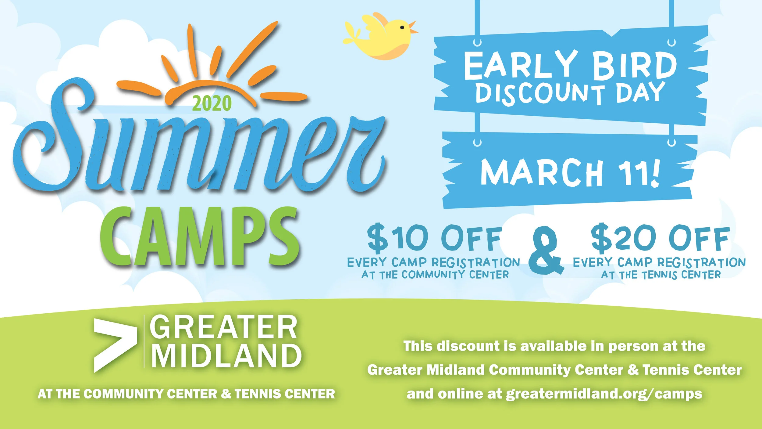 Summer Camp Early Bird Discount Day