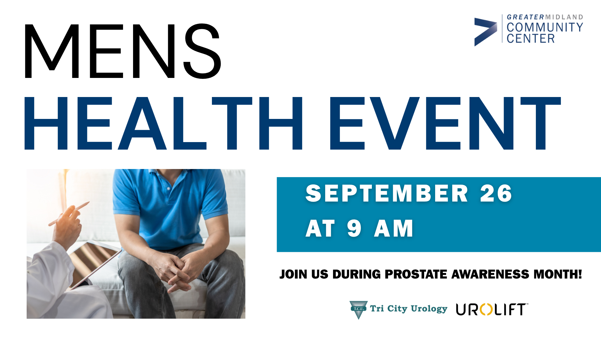 Men's Health Event: Prostate Awareness Month — Greater Midland