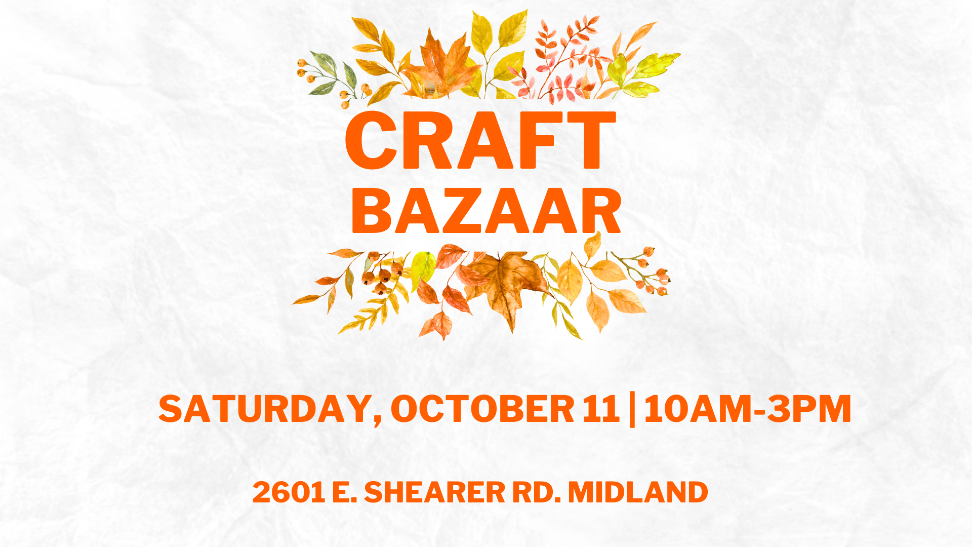 Fall Craft Bazaar
