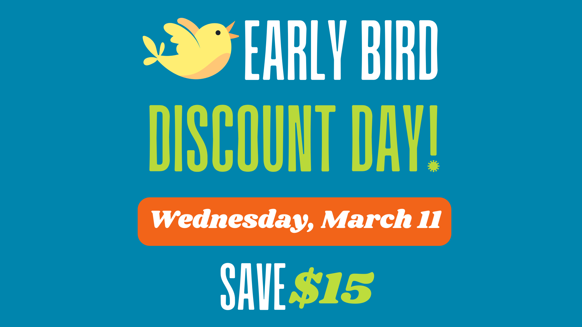 Summer Camps: Early Bird Discount Day