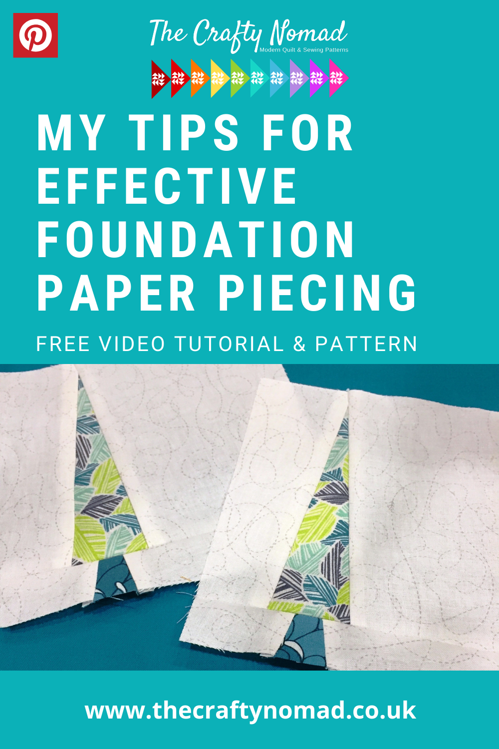 Simple Tree Free Foundation Paper Piece Pattern & Video Tutorial — Online  Quilt Courses & Quilt Patterns from The Crafty Nomad