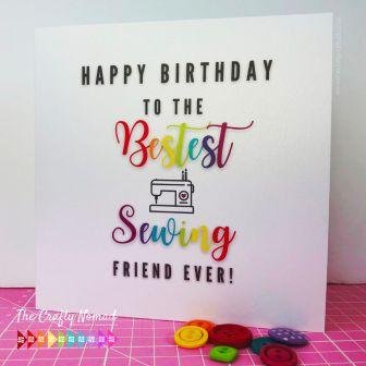 Birthday Card for Sewing Friend