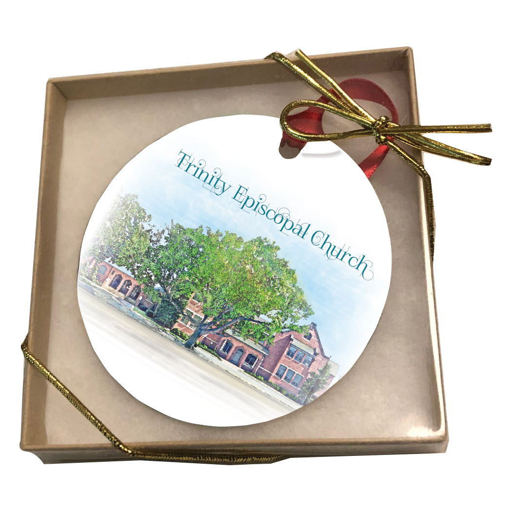Trinity Episcopal Church 3" metal ornament in gift box