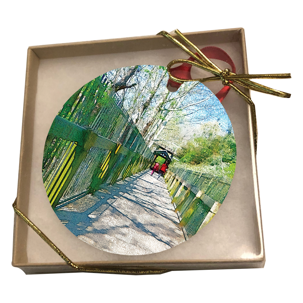 RiverWalk - East Victory Tunnel 3" Metal Ornament in gift box