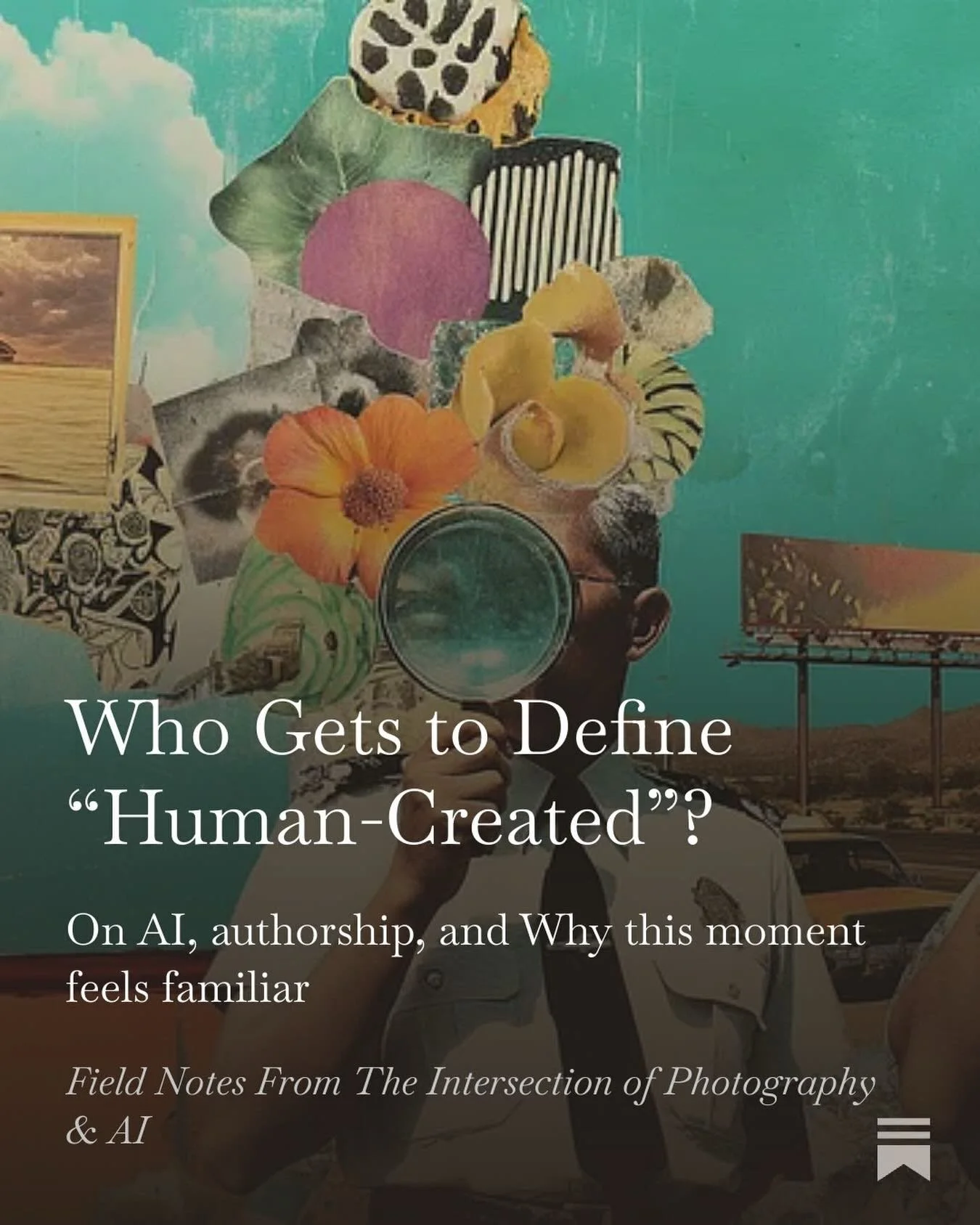 This week I saw a big rise in the &ldquo;human created&rdquo; anti-AI movement and that&rsquo;s fine, I get it. This technology is moving so quickly and we will all eventually be touched by it somehow. But something about this messaging rubs me the w