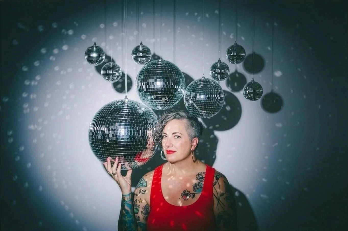 I&rsquo;ve been busy which is wonderful, but my creative practices often fall to the wayside when I&rsquo;m 100% focused on corporate work. But last week I carved out some time after my client left the studio and I surrounded myself with disco balls 