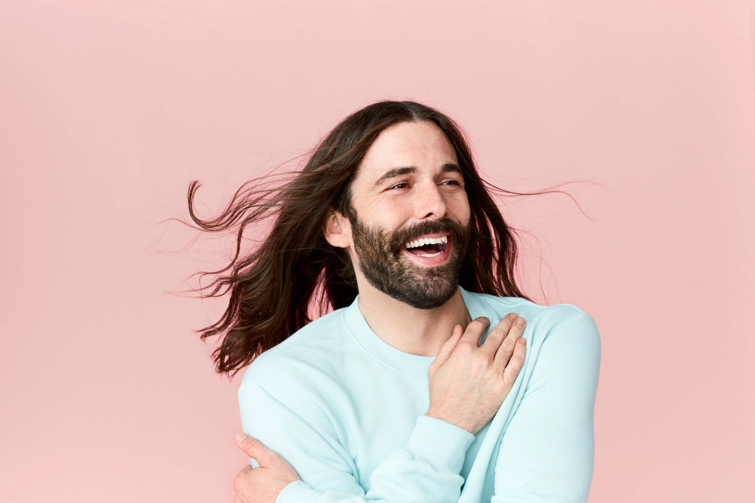 Jonathan Van Ness photographed by Sarah Deragon for Harry's Shave with Pride campaign — commercial and brand photographer, San Francisco Bay Area
