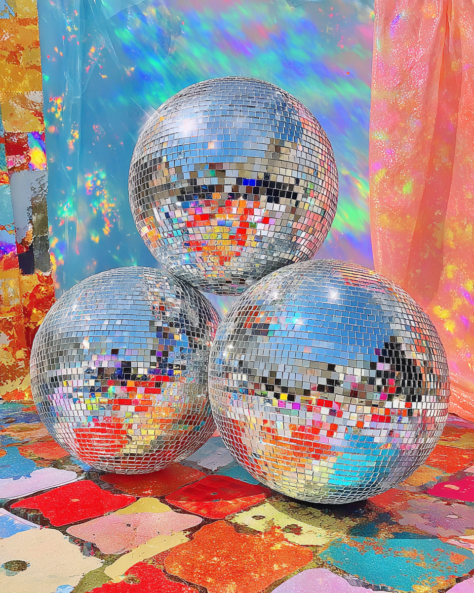 sarahderagon_three_mirrored_disco_balls_floating_in_perfect_v_13ab242a-9890-4c98-9992-d37ff8cad207_3.png