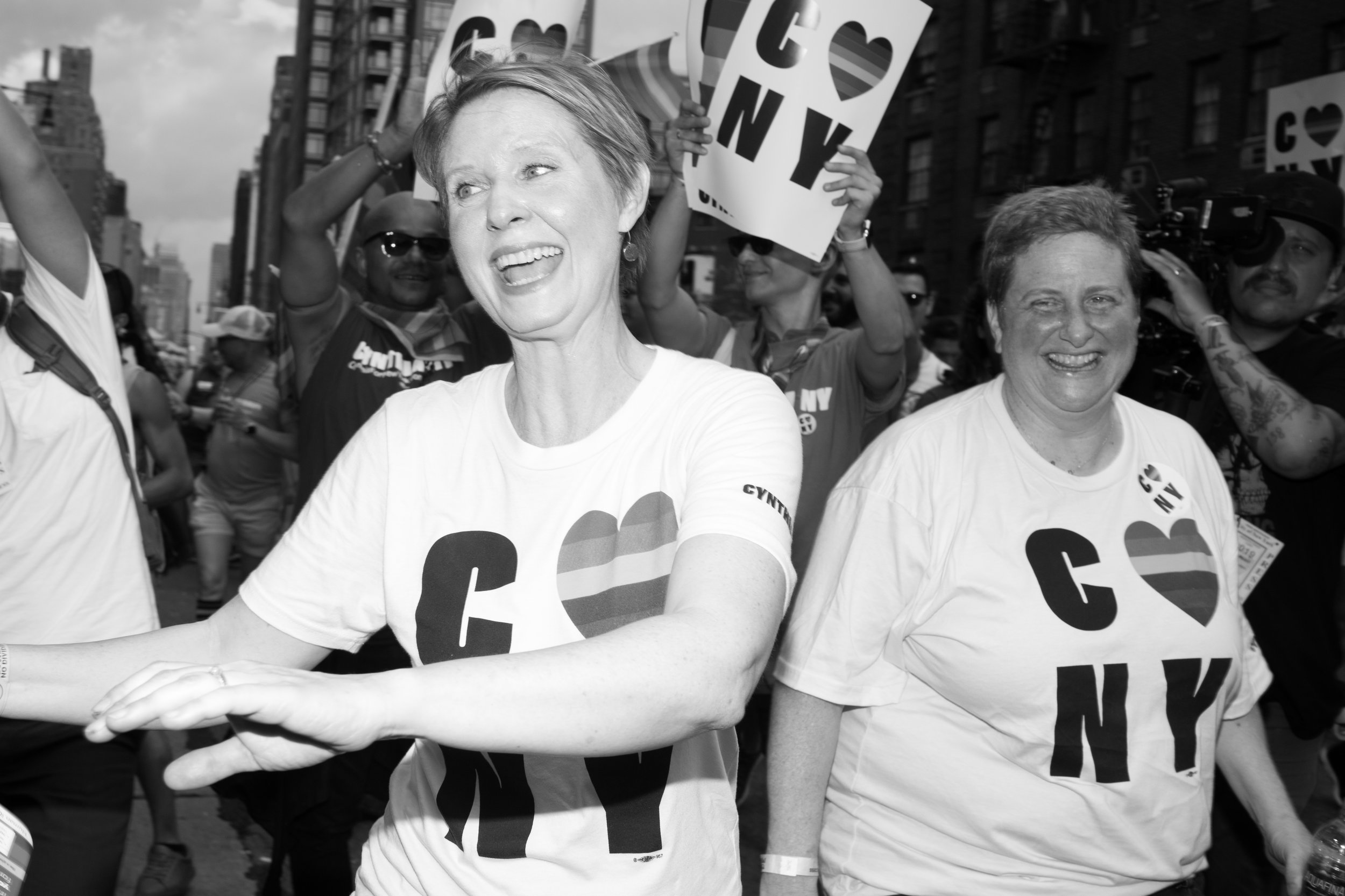 Cynthia Nixon Marches In the 2018 Pride Parade