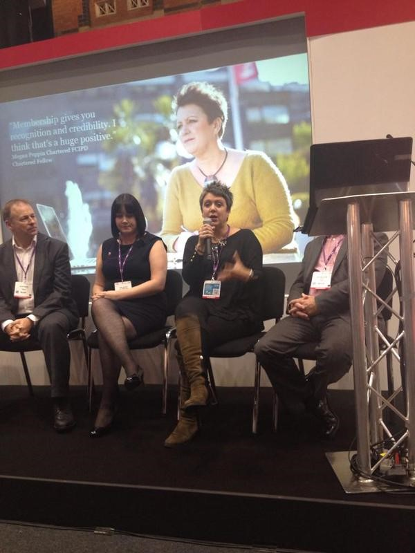 Meg speaking at the CIPD Annual Conference