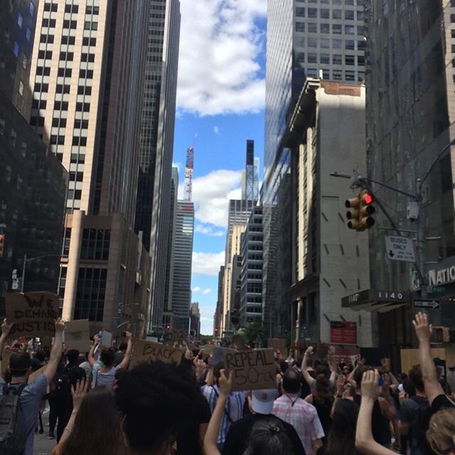 This is a snapshot of a very uncertain time.

Today I marched with thousands of others demanding justice, peace and change. But as I walked through Manhattan, I felt as if it was a hollowed out shell of its former self. The voices that were raised ec