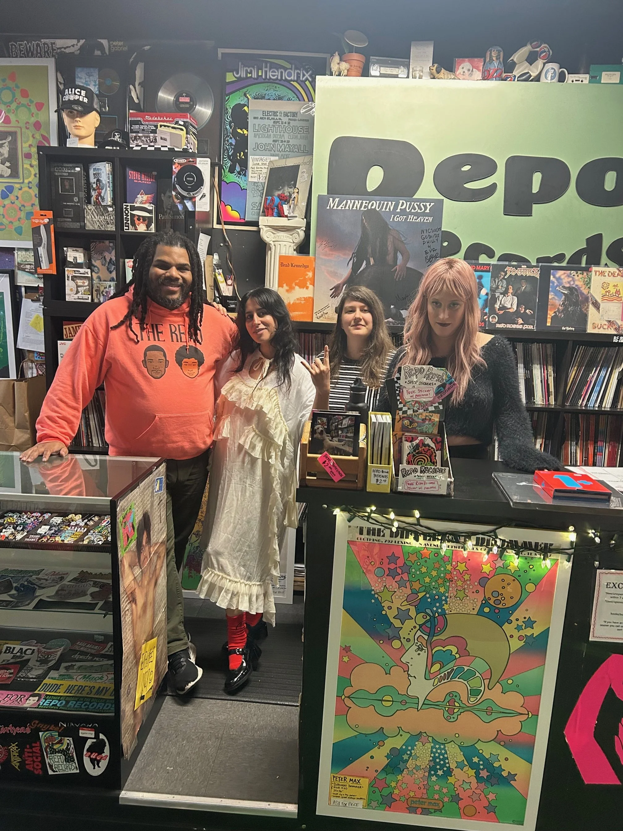  Mannequin Pussy did a live set followed by signing of their newest album, “I Got Heaven” on 3/6/24. 