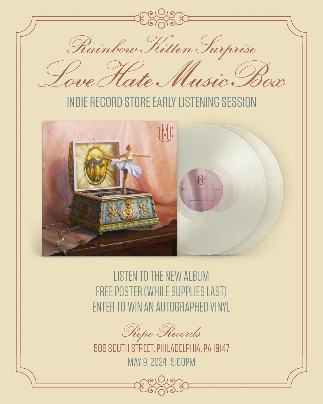 Rainbow Kitten Surprise Listening Party 5/9