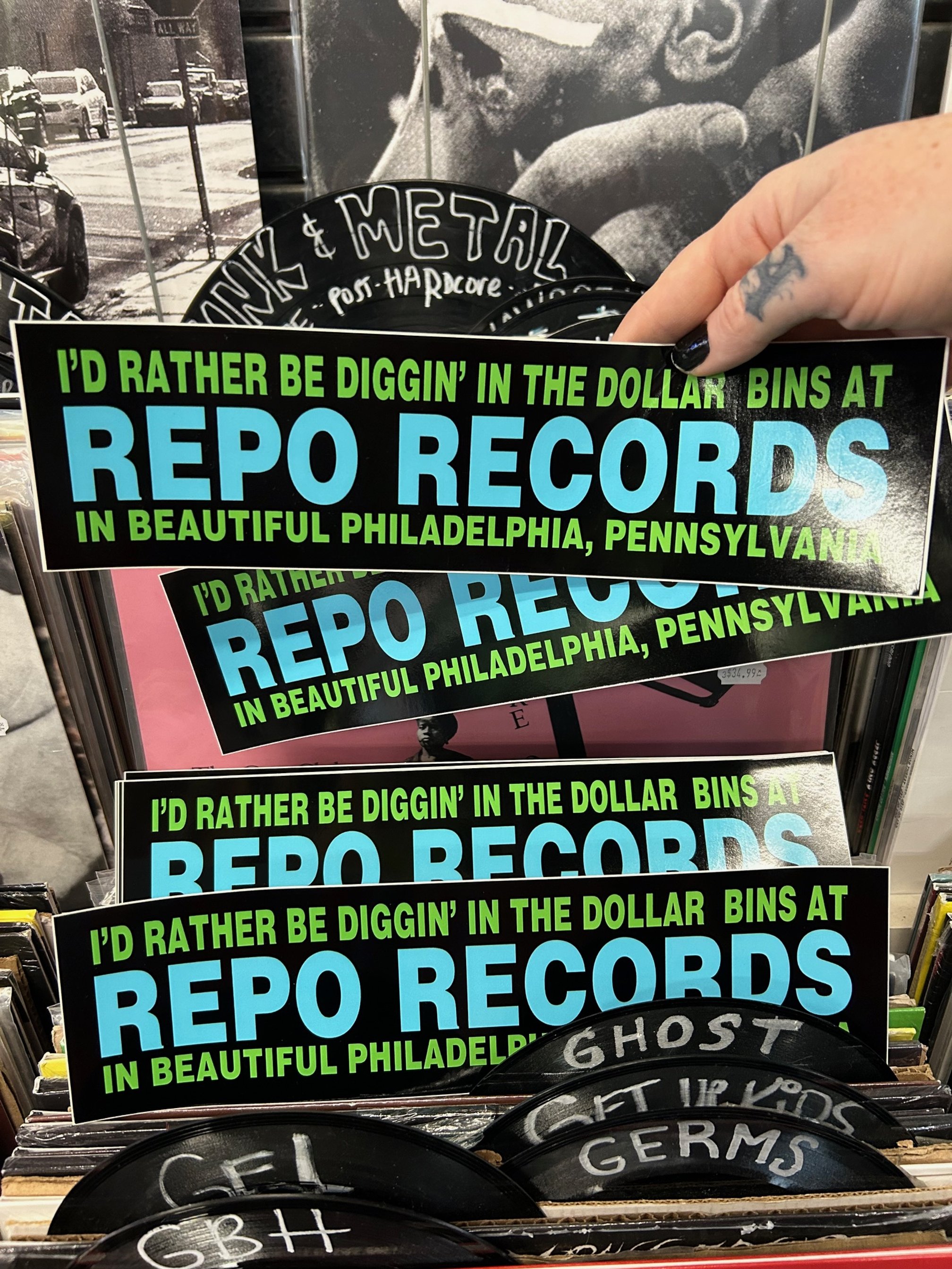 REPO RECORDS Bumper Sticker