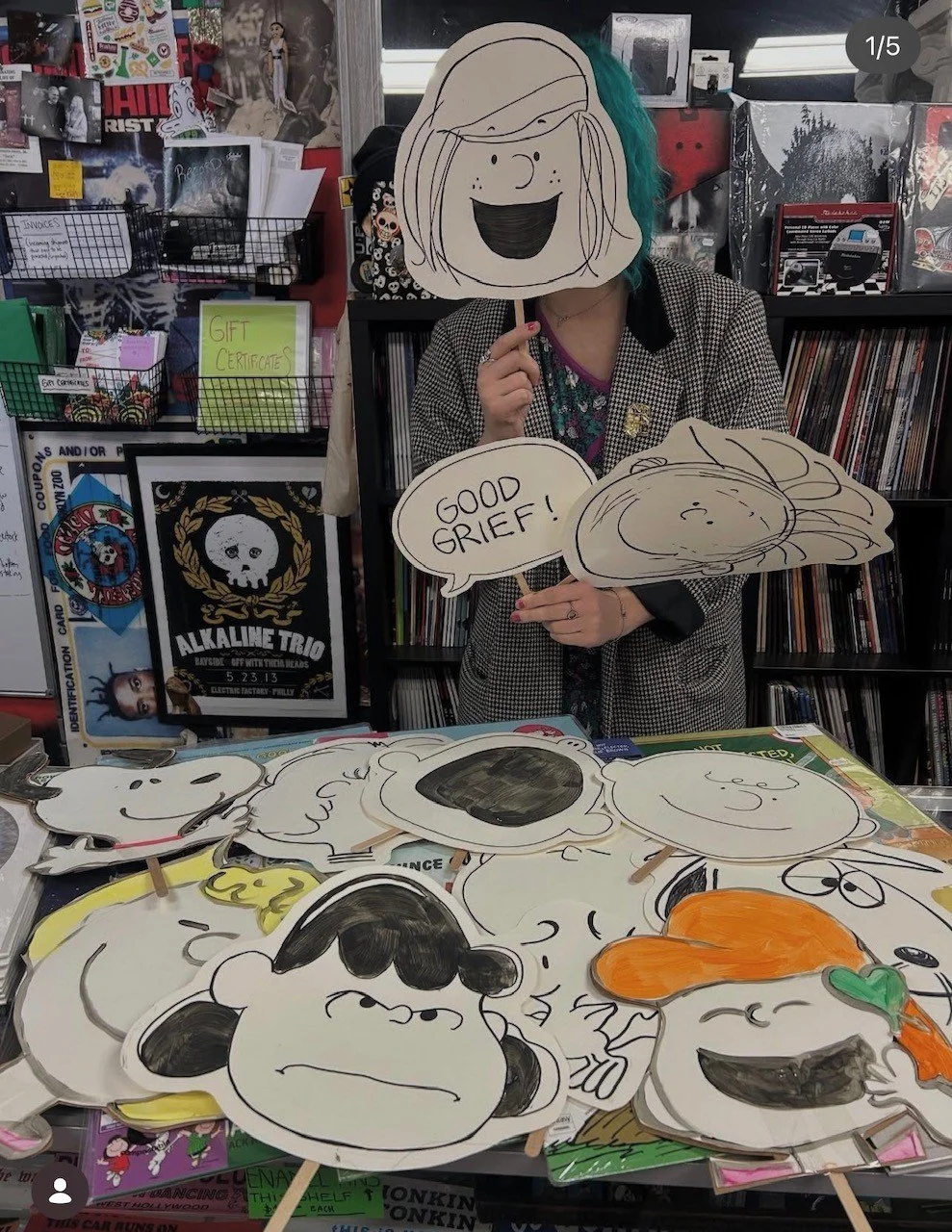  We had a great time making props for this Peanuts / Vince Guaraldi listening party. It was one of the  cutest ones we’ve had. 