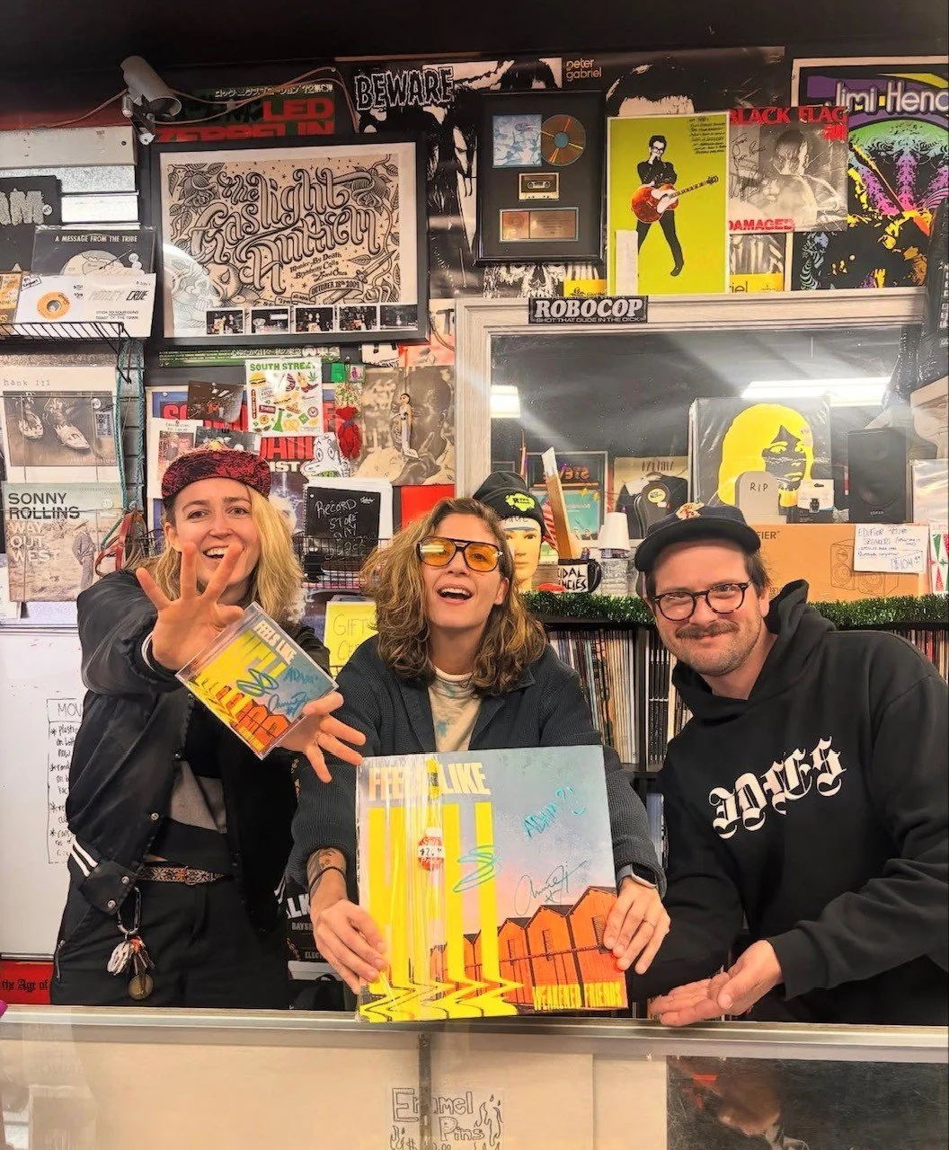  Weakened Friends stopped by before their show at Nikki Lopez! 