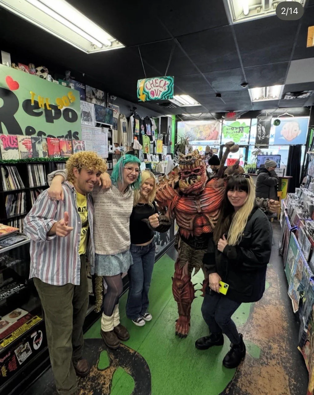  Jizmak of Gwar fame stopped by to beat up on our staff, sign some records and be photographed by Adam Wallacavage. Fun day! 