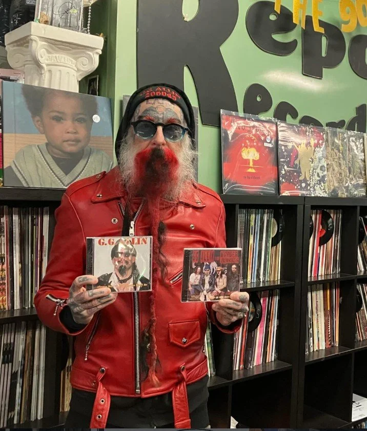  Merle from Murder Junkies stopped by with some GG Allin Cd’s! 