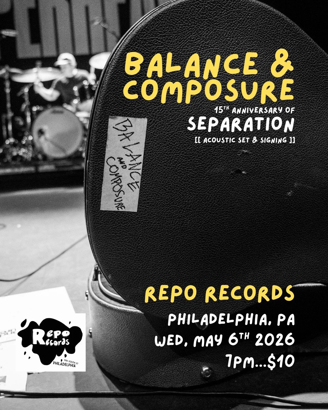 BALANCE AND COMPOSURE In-store and Signing! SOLD OUT!!