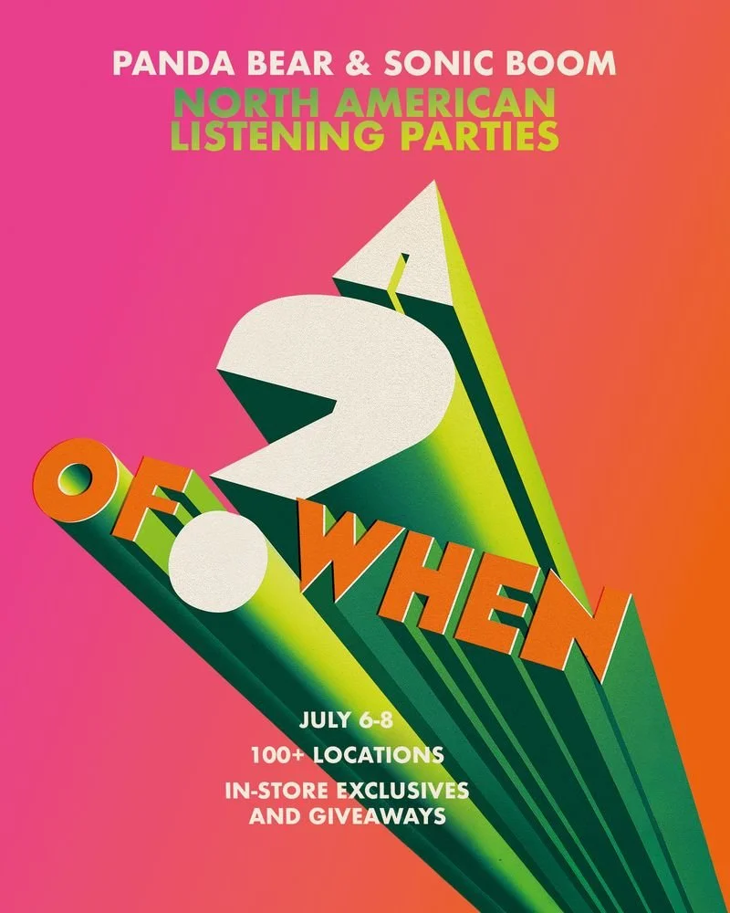 PANDA BEAR / SONIC BOOM Listening Party 7/8