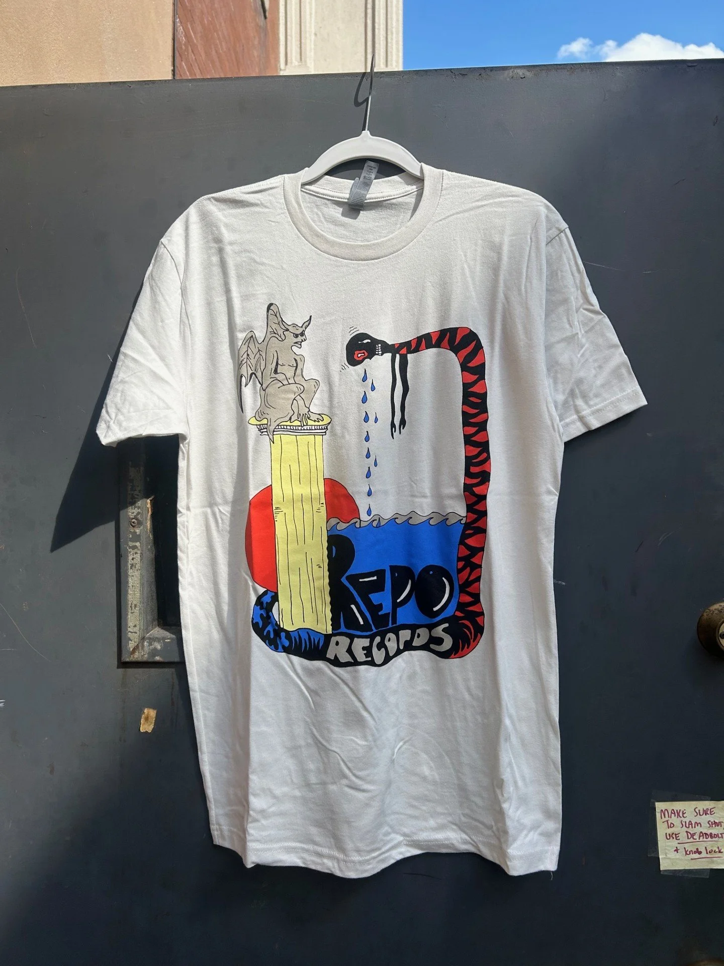 REPO RECORDS Gargoyle Art Beige TEE 2025
