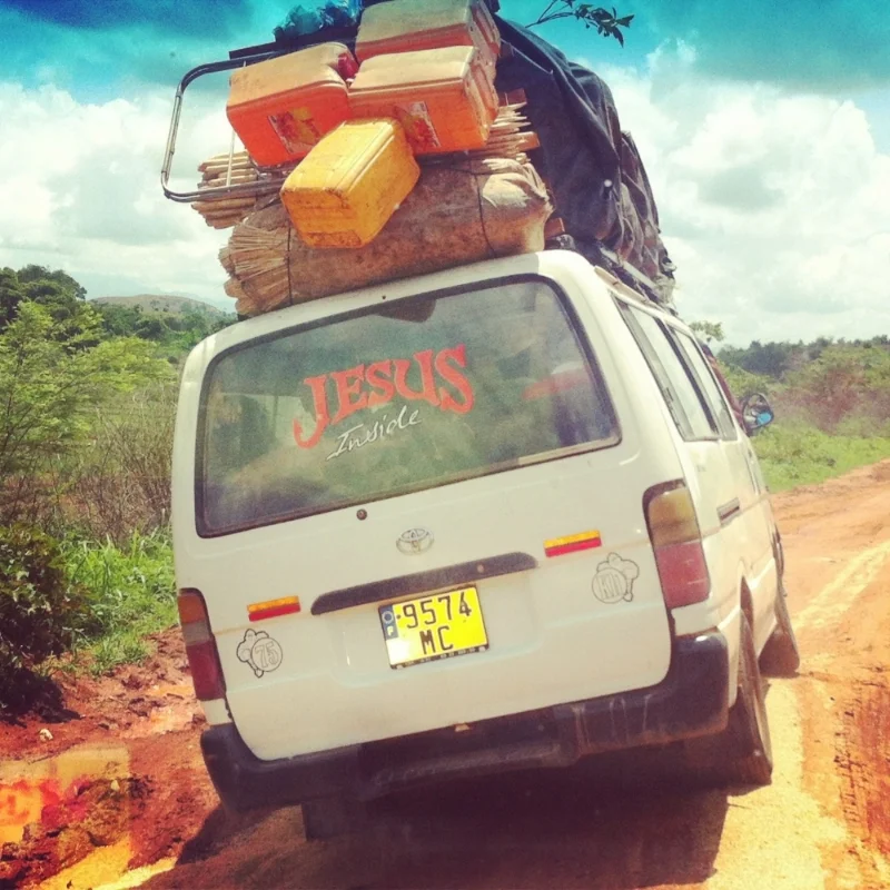 Taxi-brousses, or 'bush taxis', are the common form of public transportation in Madagascar. Photo Alizé Carrère