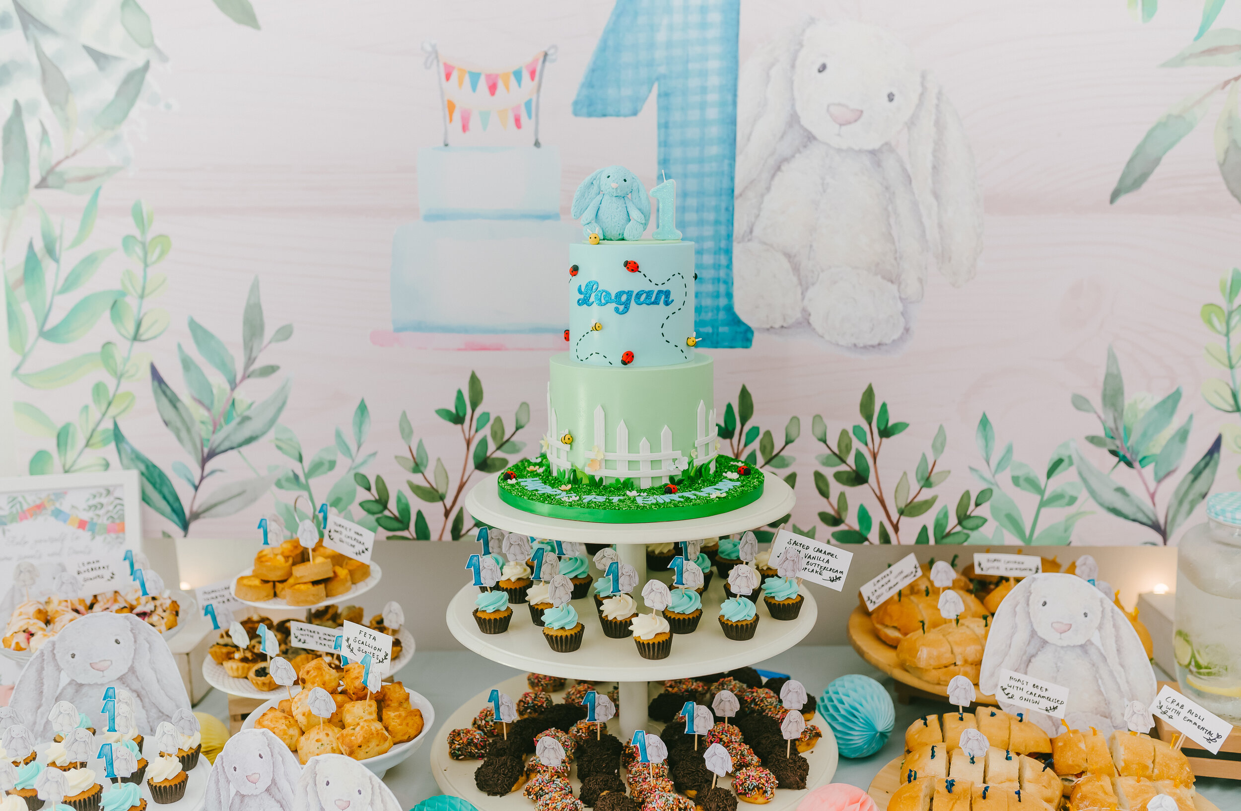 Peter Rabbit-Themed Picnic: Logan's 1st Birthday Party