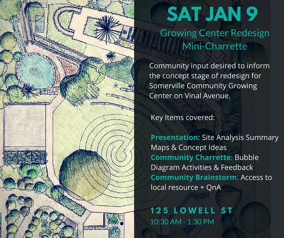 Event Poster: Courtesy of Somerville Community Growing Center