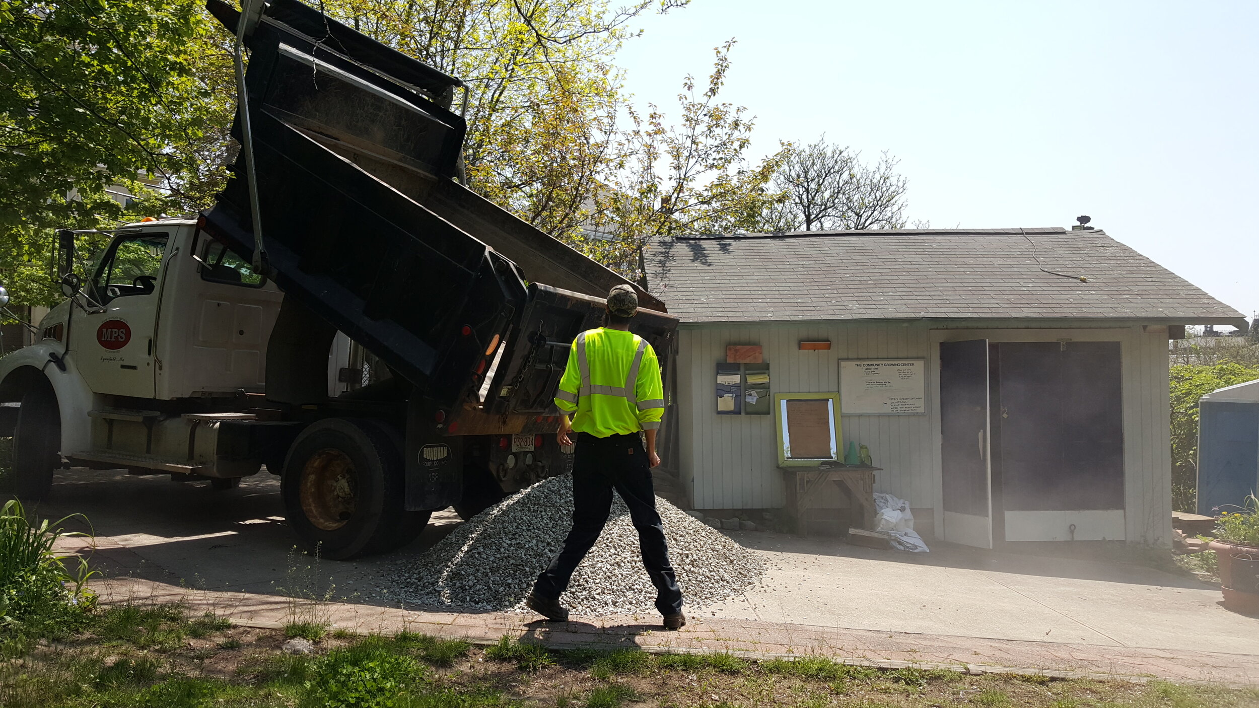 Coordinating gravel donation from the City. 