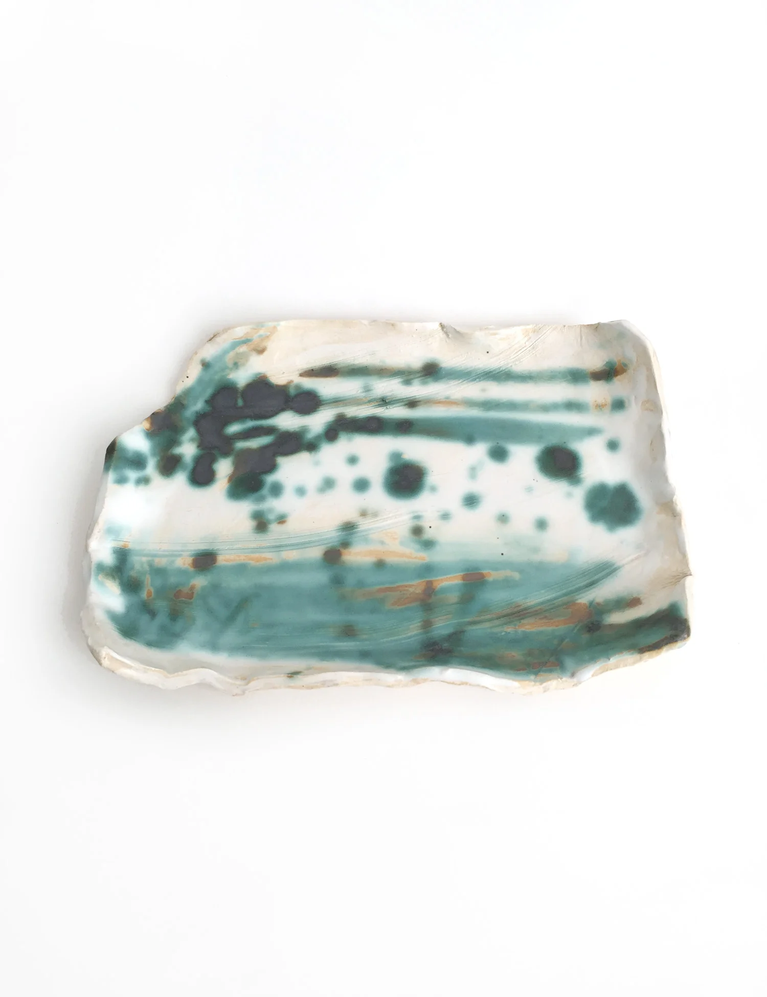 Copper green plate