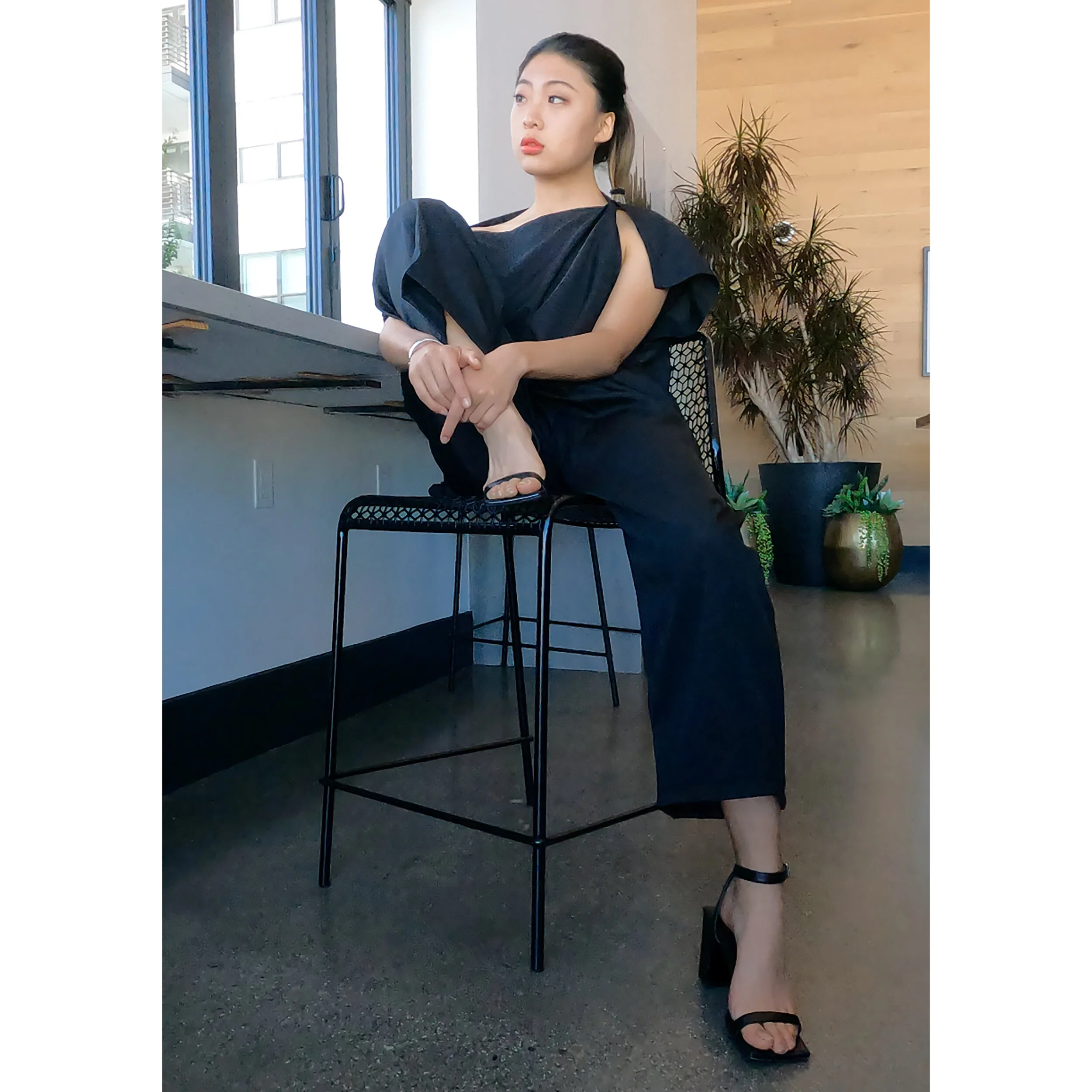 トップス gypsohila seashore tops black Nissa Sequin Top - Black - Petal & Pup USA