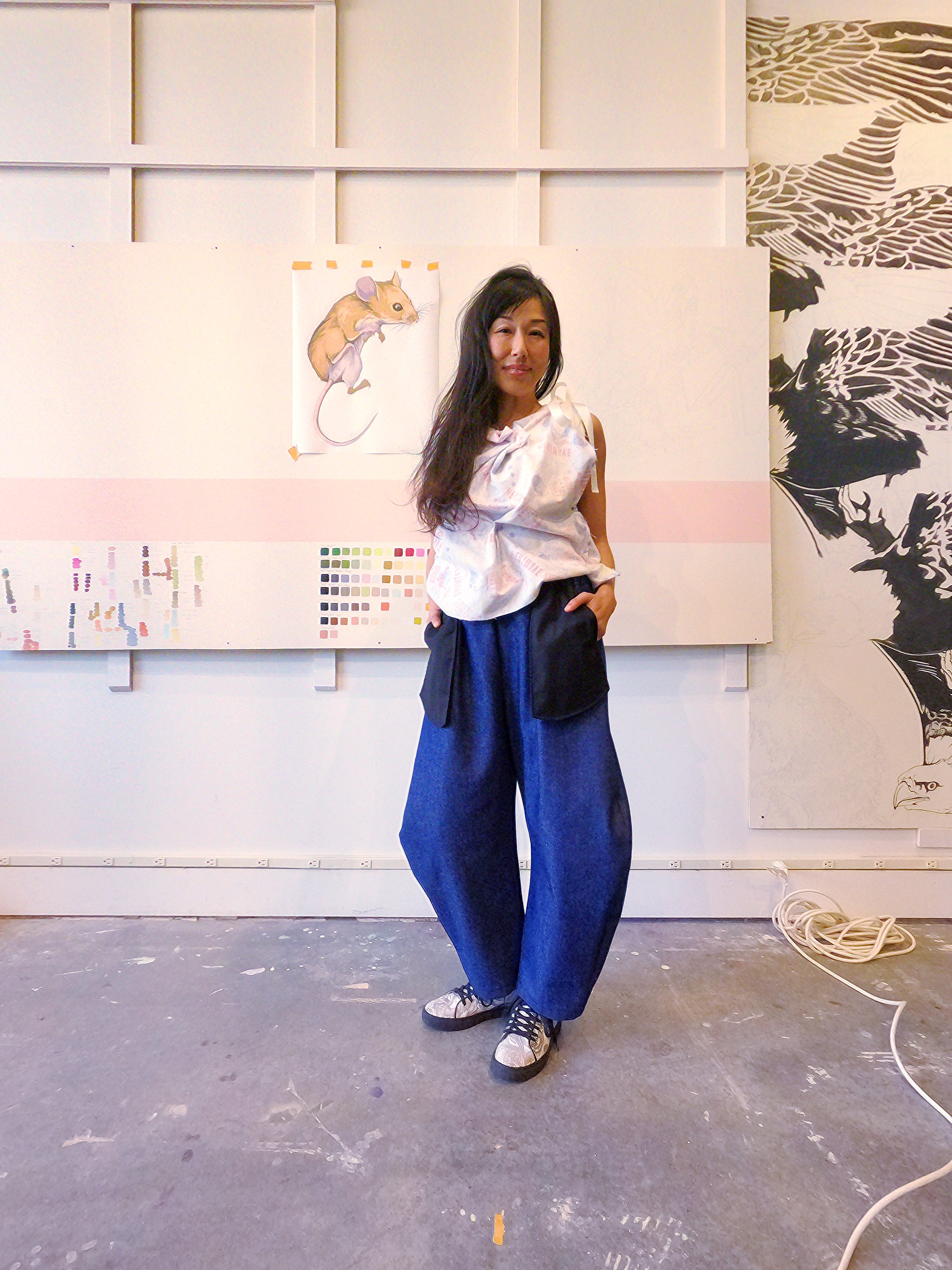 Bunny Delft & Custom Art Birkenstock — Akiko Tsuji