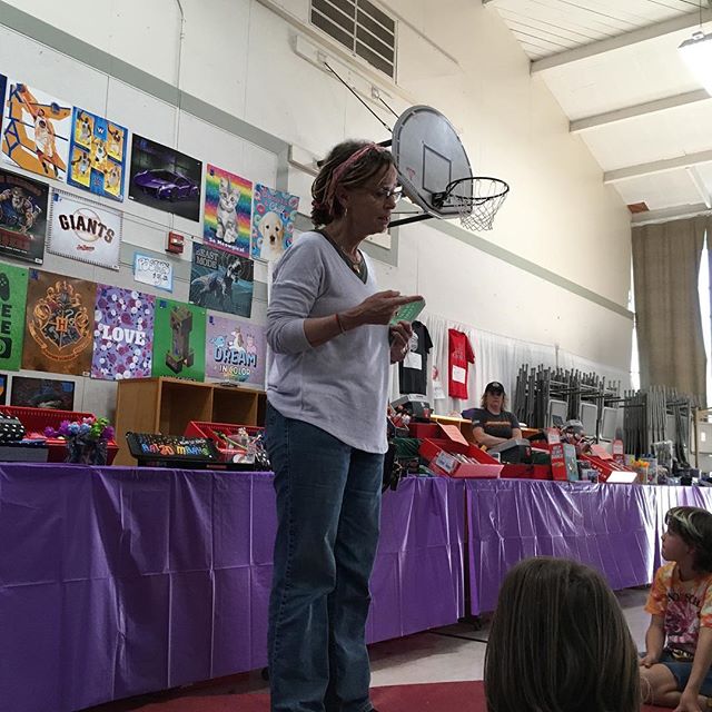 When @annelamott gives a talk at your local school&rsquo;s book fair and your daughter tells her she wants to write about rainbow unicorns and she&rsquo;s encouraged to do so! Such an inspirational talk on keeping your butt in the chair and going bir