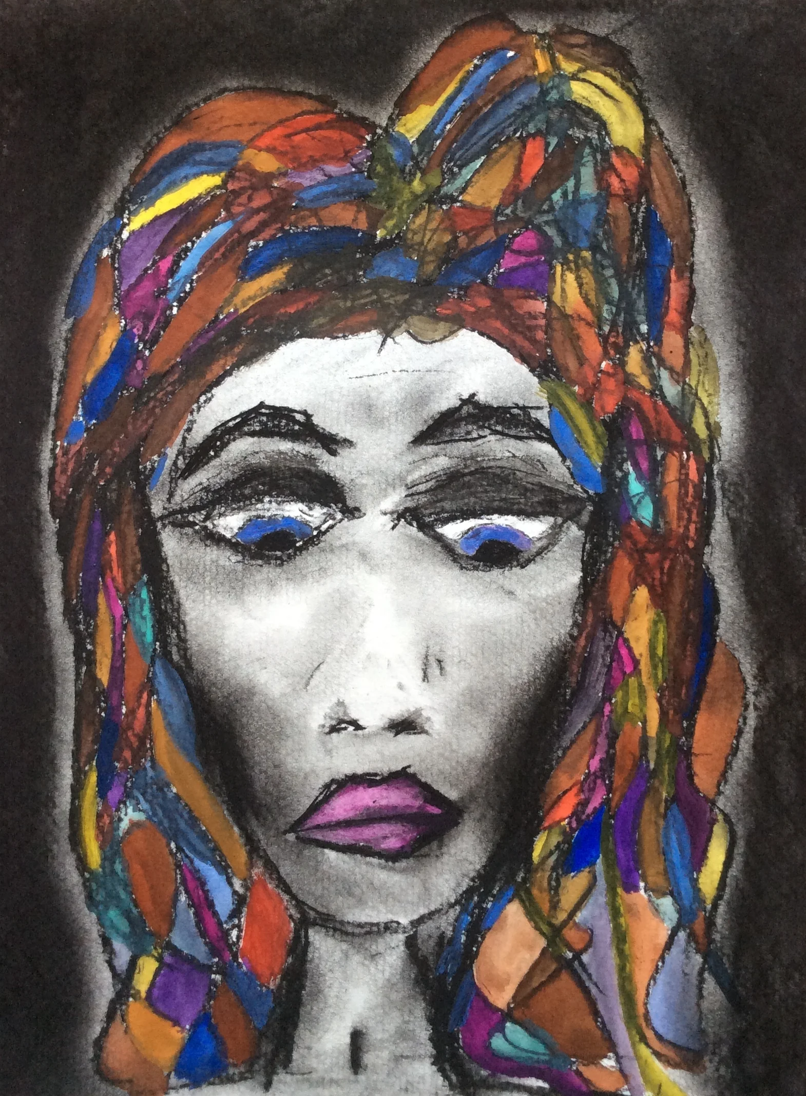 Beatrice - Watercolor & Charcoal on Paper - 12%22x9%22.jpg