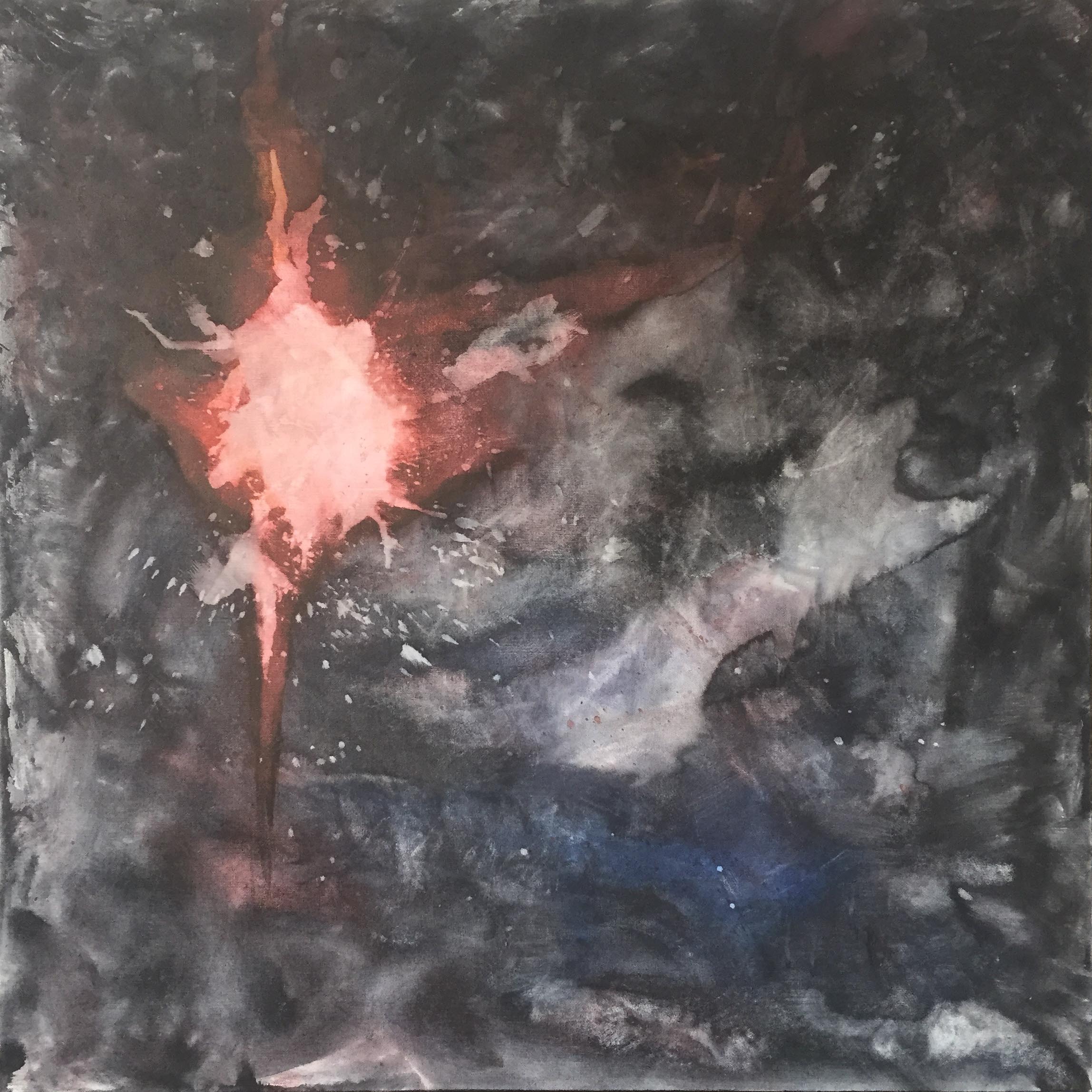 CMR - Acrylic and Watercolor on Canvas - 36"x36"