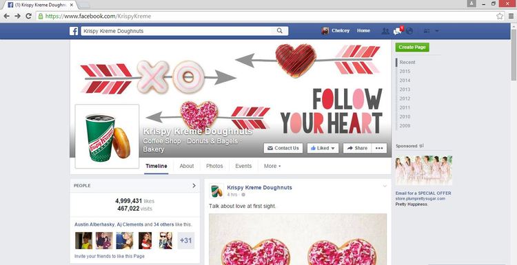 Krispy Kreme Facebook Cover Photo by Chelcey Tate