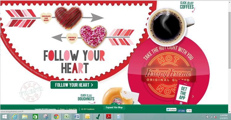Krispy Kreme Website Slideshow by Chelcey Tate