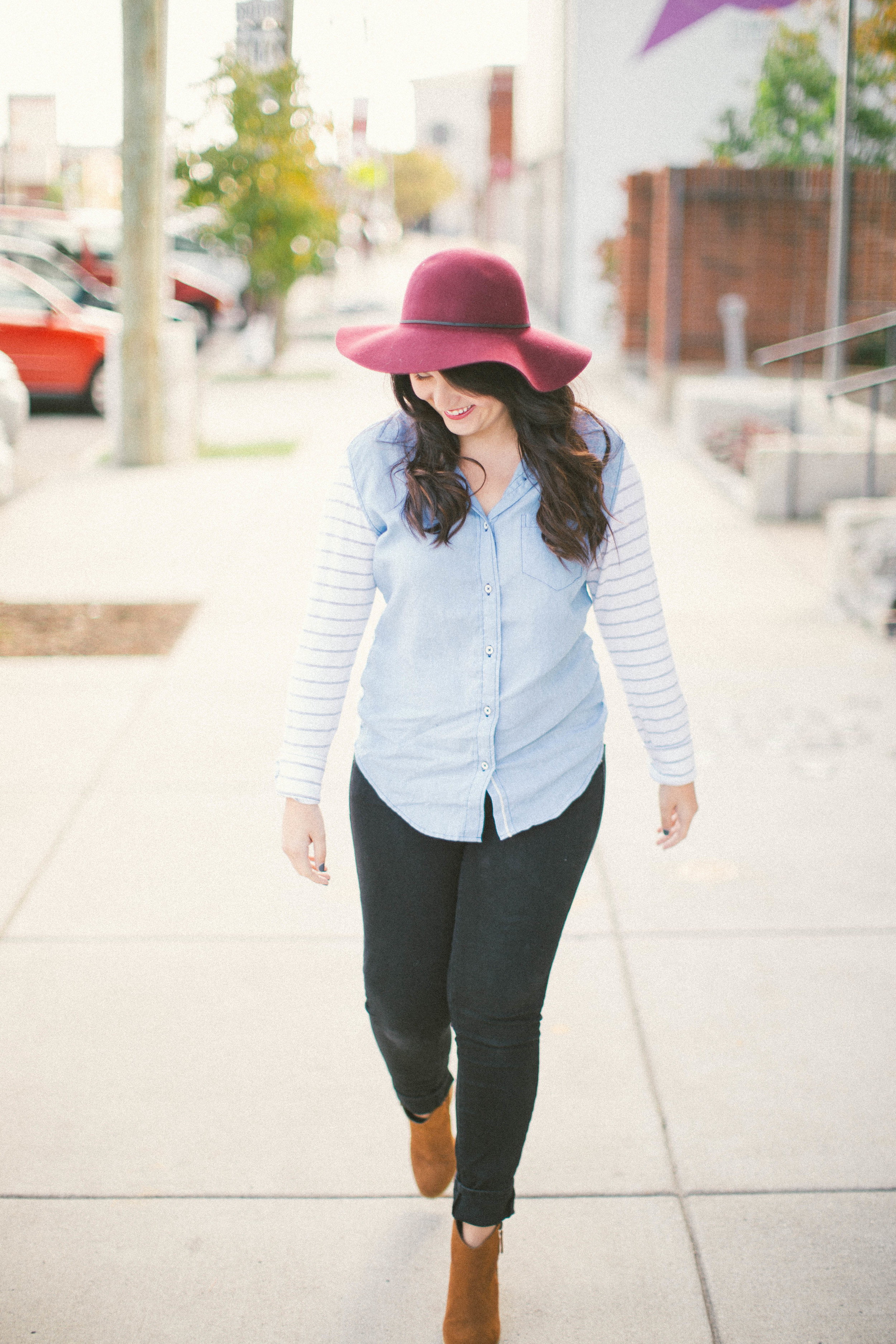 Chambray, Stripes + A Grateful Heart www.chelceytate.com