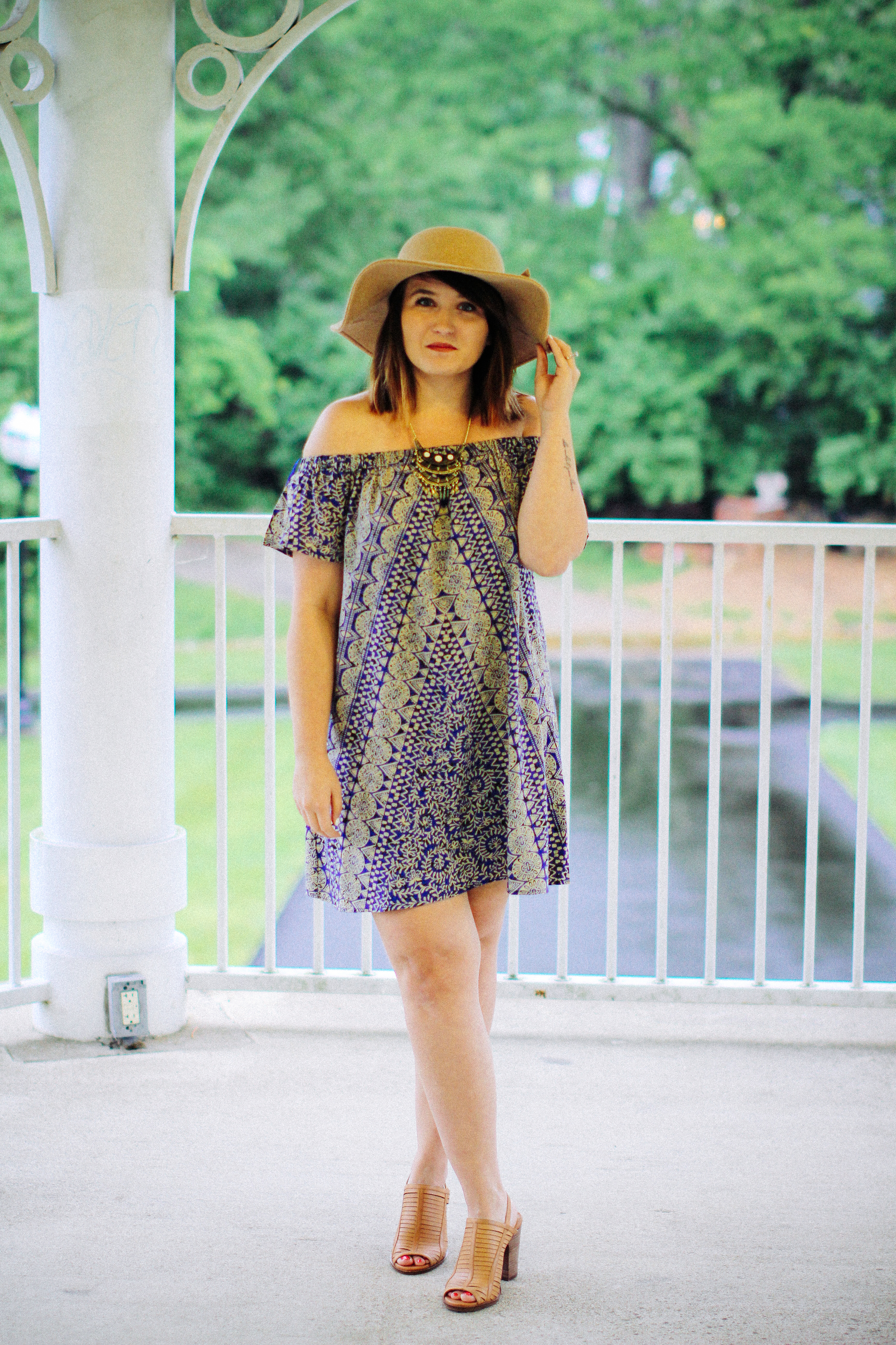 Cold Shoulder Urban Outfitters Dress Summer Style via www.chelceytate.com
