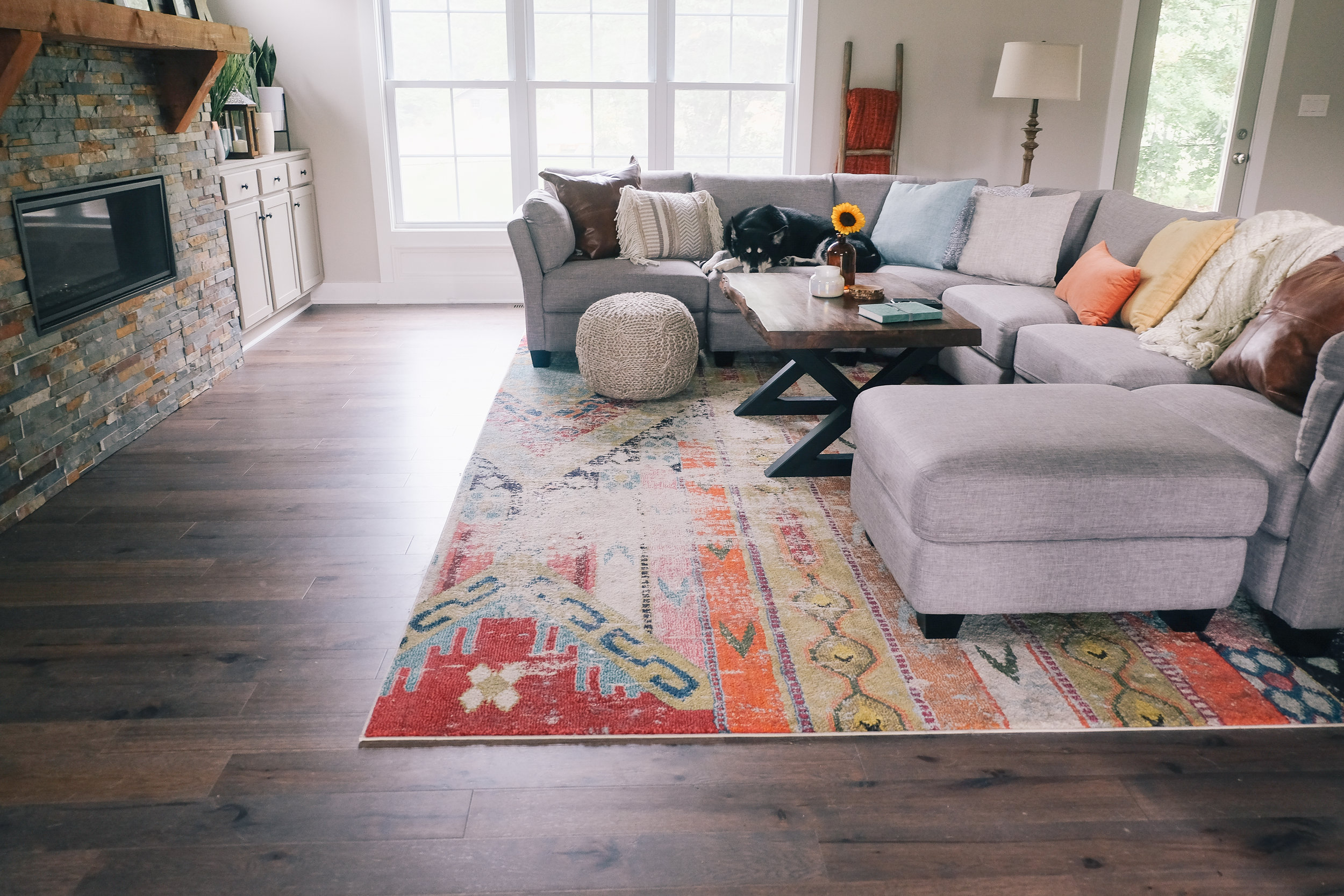 Cozy Living Room Reveal With World Market via chelceytate.com