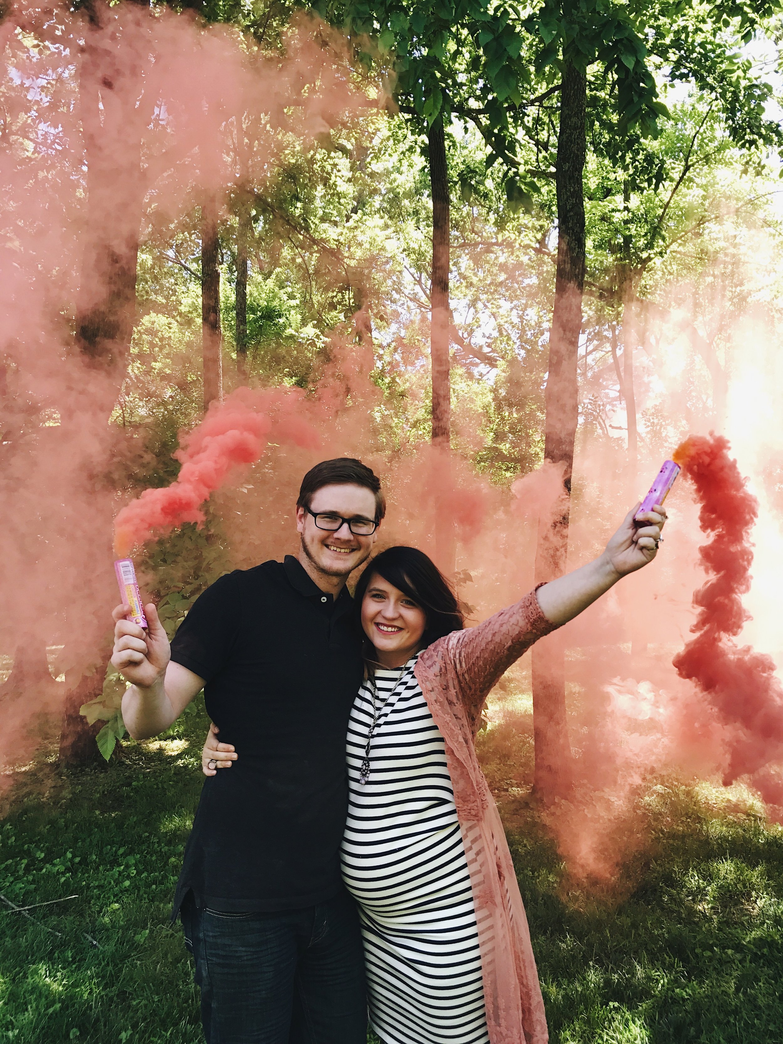 Reflecting on 2017 Baby Girl Gender Reveal Announcement via Chelcey Tate www.chelceytate.com