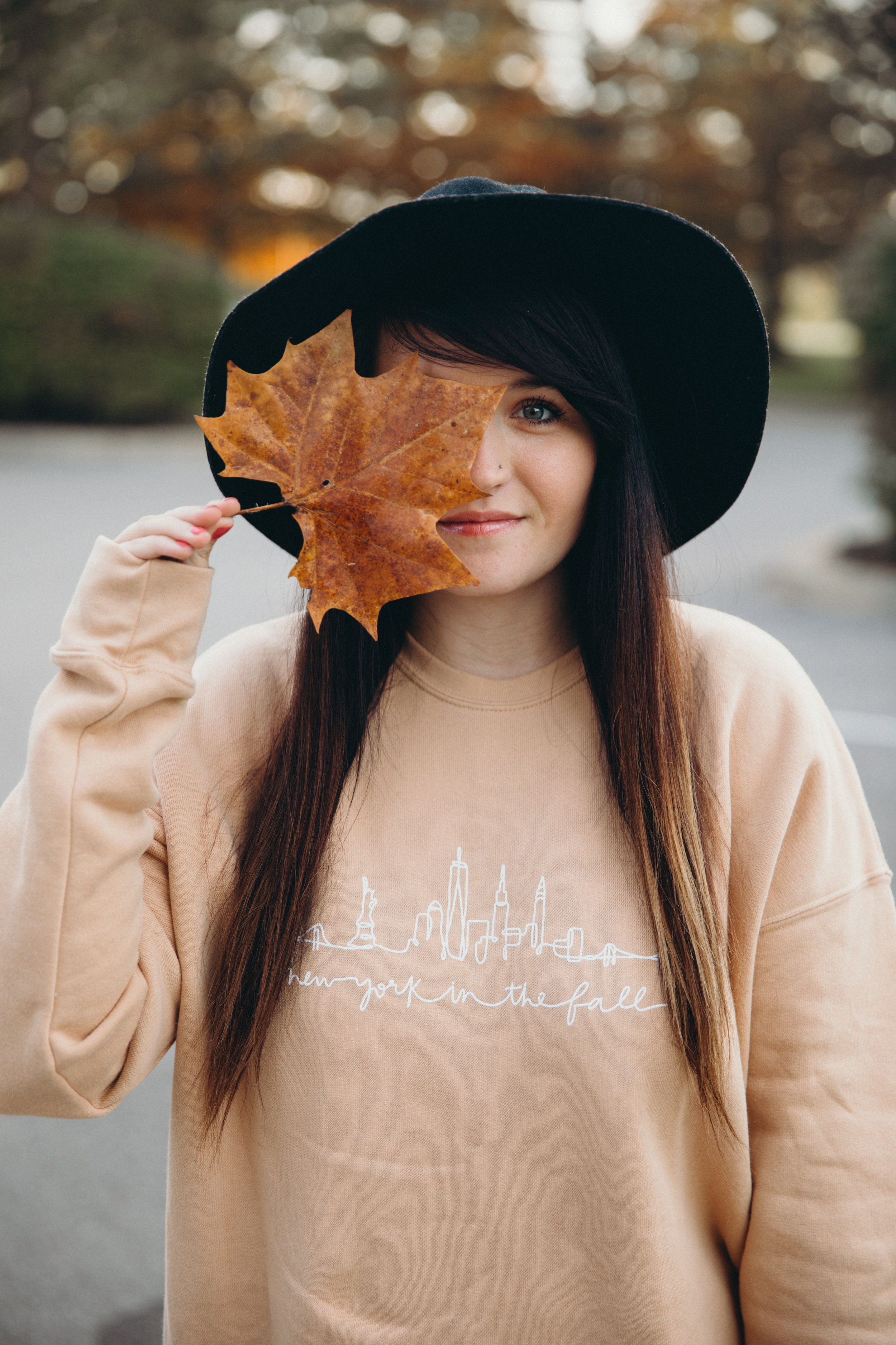 New York In The Fall You've Got Mail Sweatshirt Chelcey Tate x The Cake Shop www.chelceytate.com