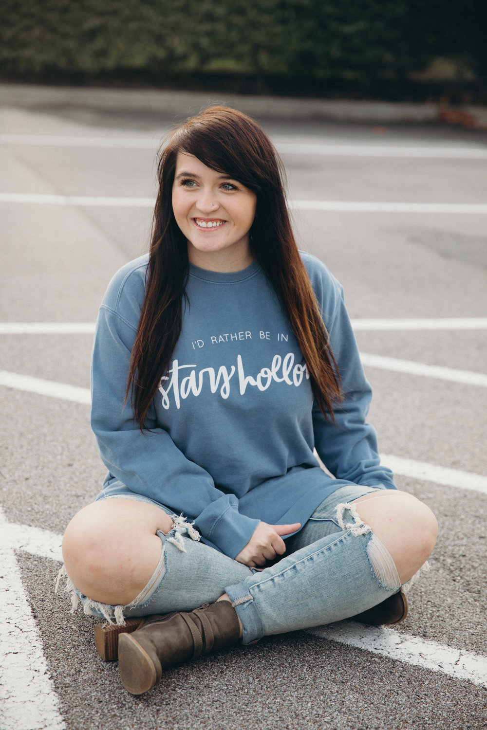 I'd Rather Be In Stars Hollow Gilmore Girls Sweatshirt Chelcey Tate x The Cake Shop www.chelceytate.com