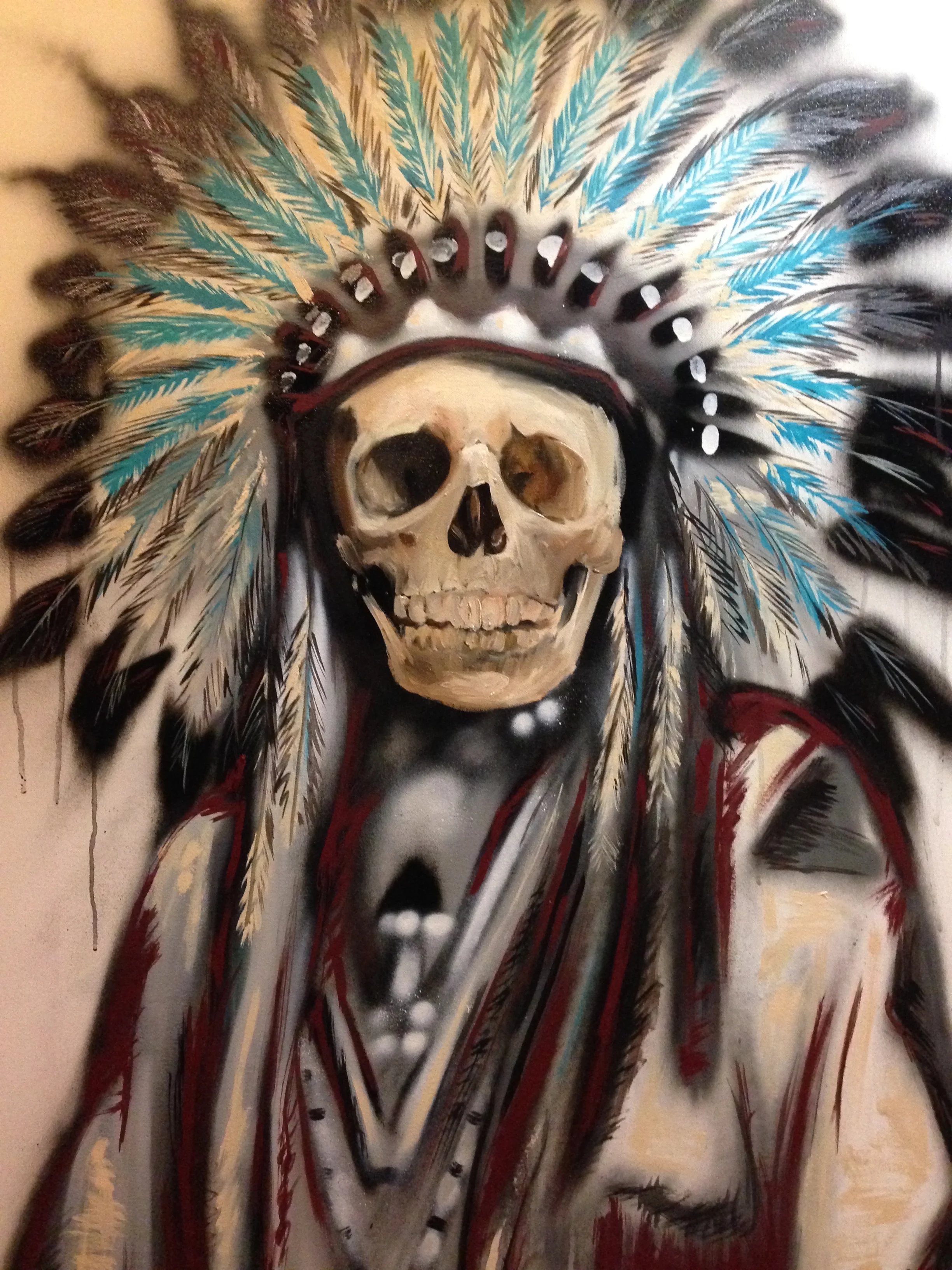 Collab with Jules Muck. Acrylic on canvas