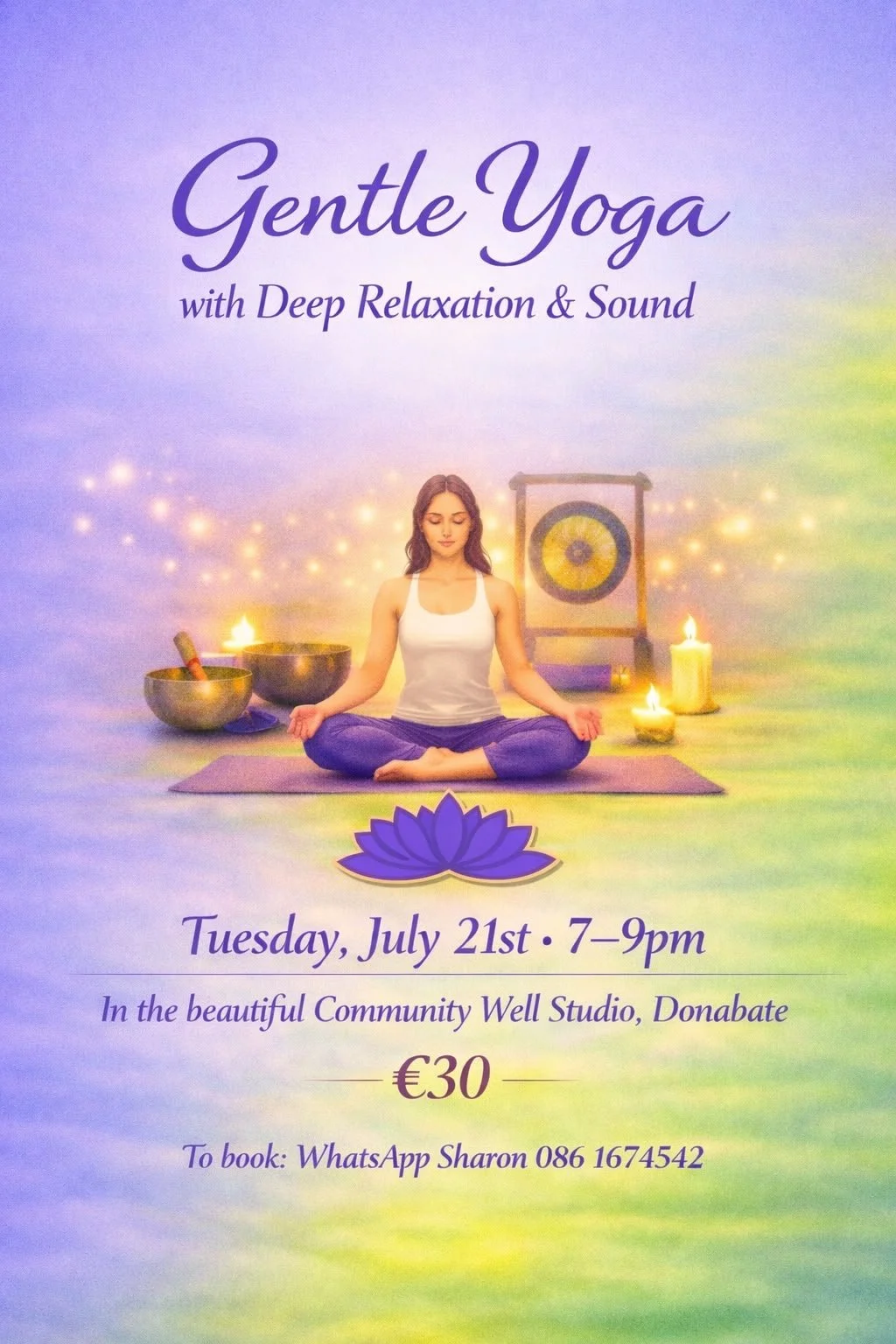 Gentle Yoga with Deep Relaxation and Sound with Sharon