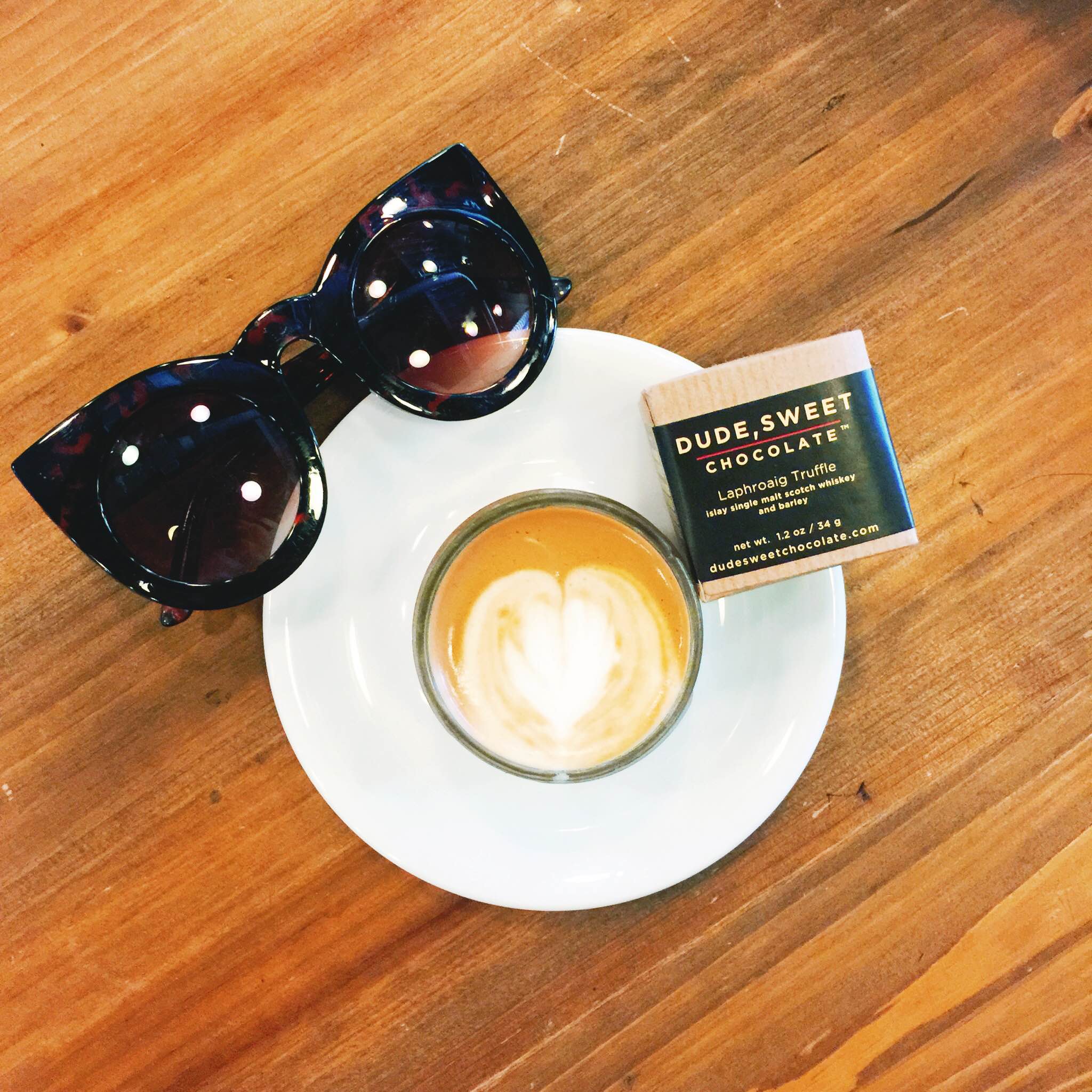 Also, hey hey. I don't aim for perfection. Ever. I listen to my body, and if my body wants a latte and a little chunk of dark chocolate, you better believe I'm going to oblige and not feel a single ounce of guilt!