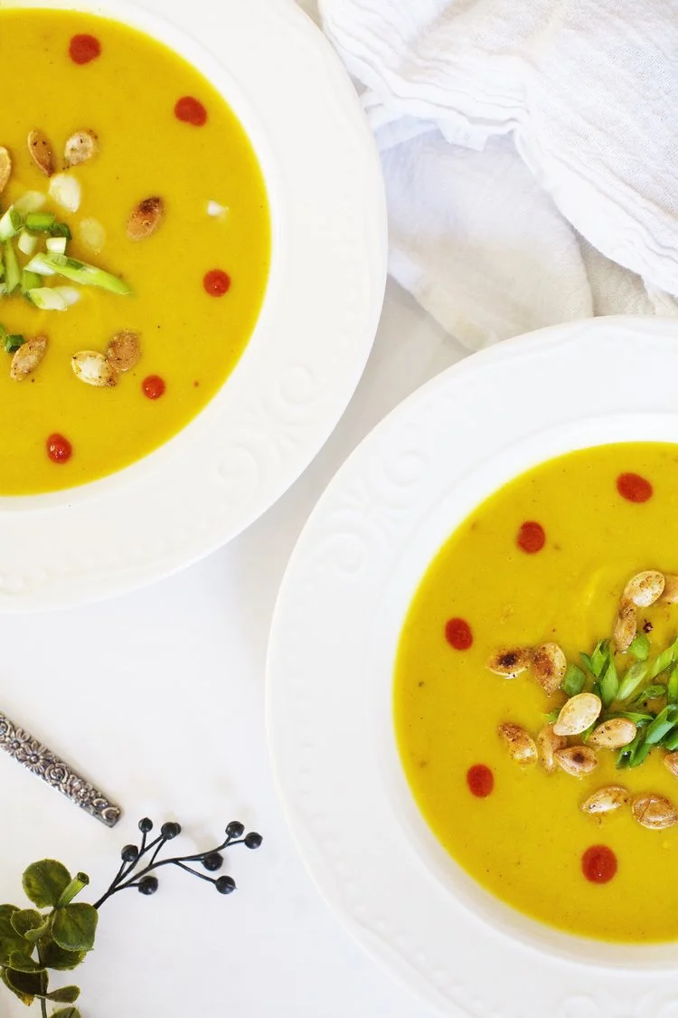 Simple Spicy Curried Pumpkin Soup